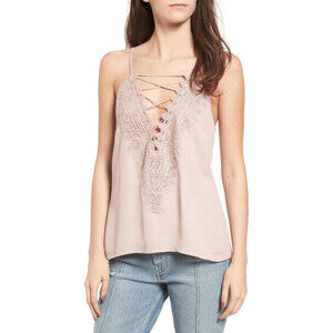 Wayf women's Strappy Lace Camisole Top size M in lilac